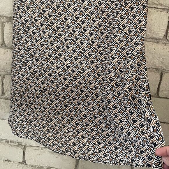 Max Studio Black and Cream A-Line Skirt - Picture 5 of 8